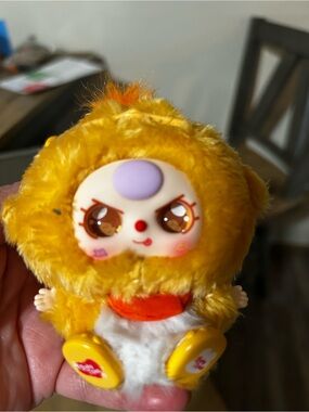 Mini Duck Fed-Up Fussy Duck Plush Keychain Collectible